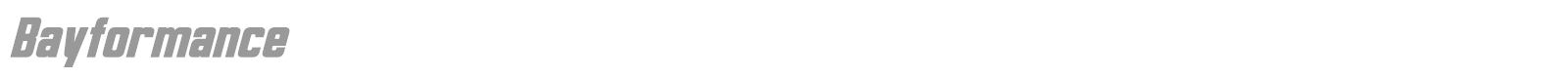 Bayformance font preview
